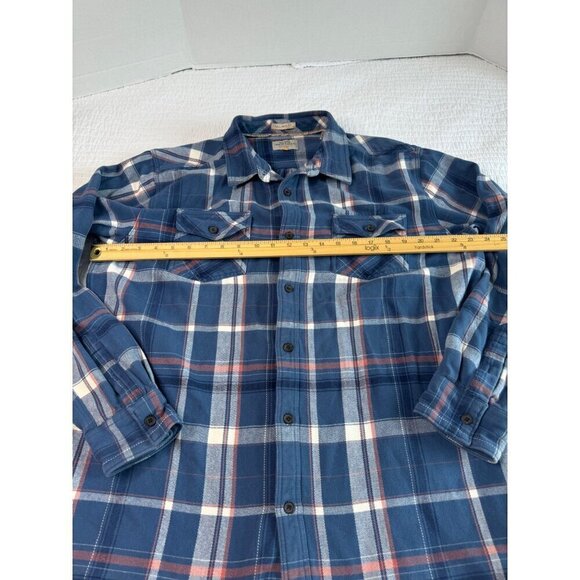 Quicksilver Waterman Collection Flannel Long Sleeve Shirt Tailored Fit SZ XL - Picture 7 of 12
